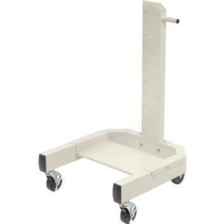 GLOBAL EQUIPMENT 40"H Mobile Post with Caster Base - Beige 239146BG